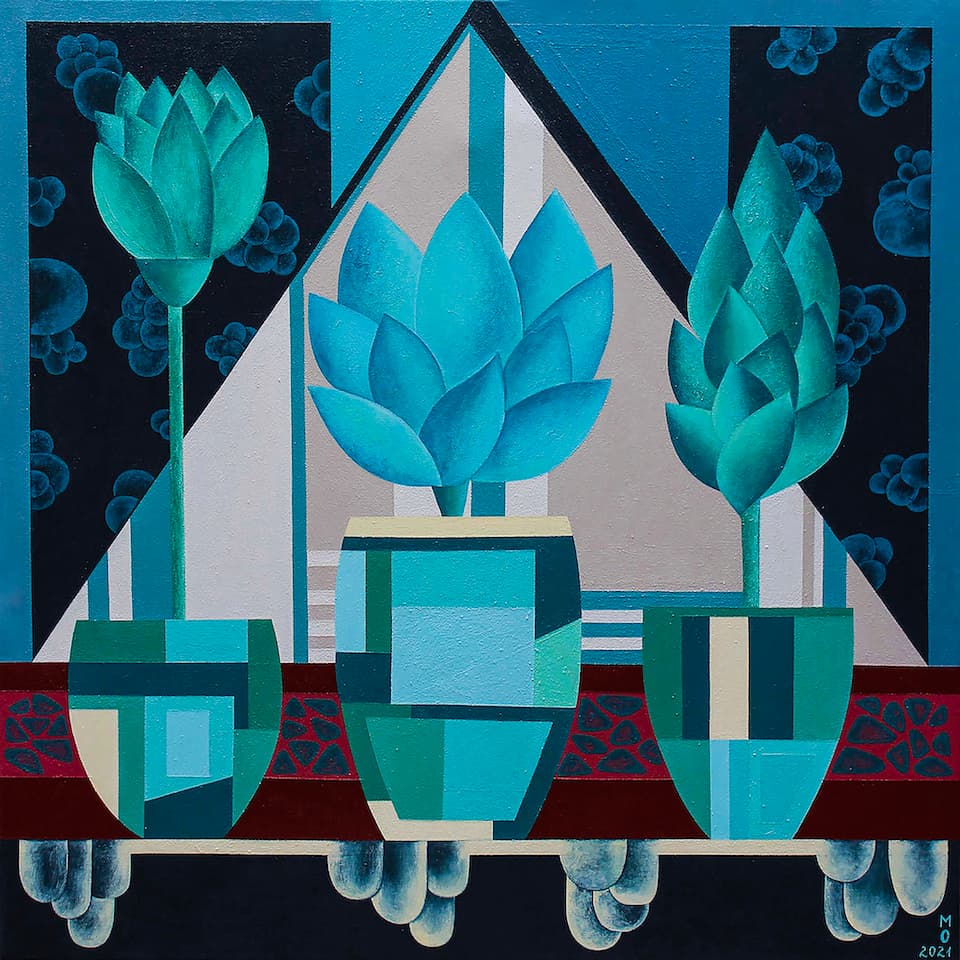 Маричевська-Олена.-Квіти.-Полотно-акрил-2021.-100х100